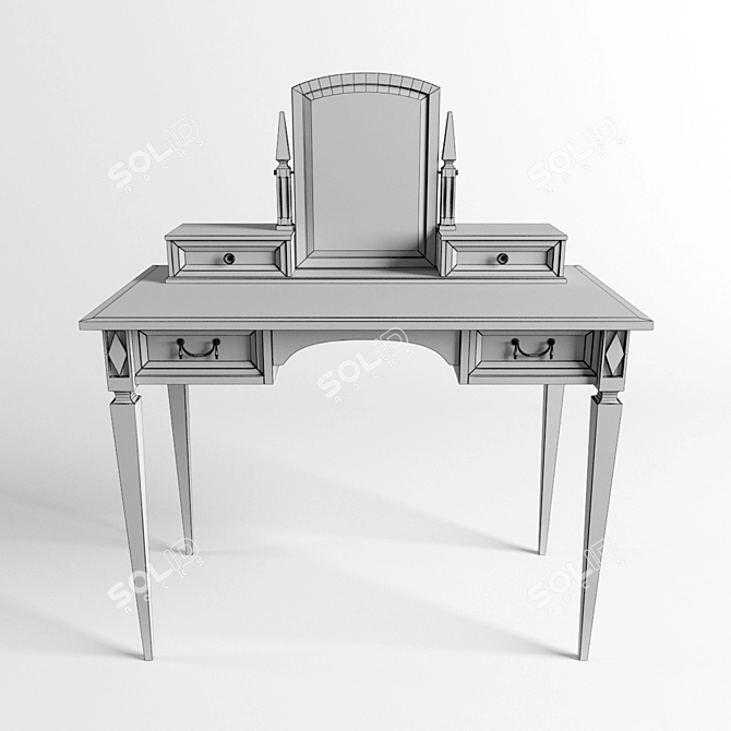 Selva 6376: Stylish & Space-saving Chair 3D model image 3