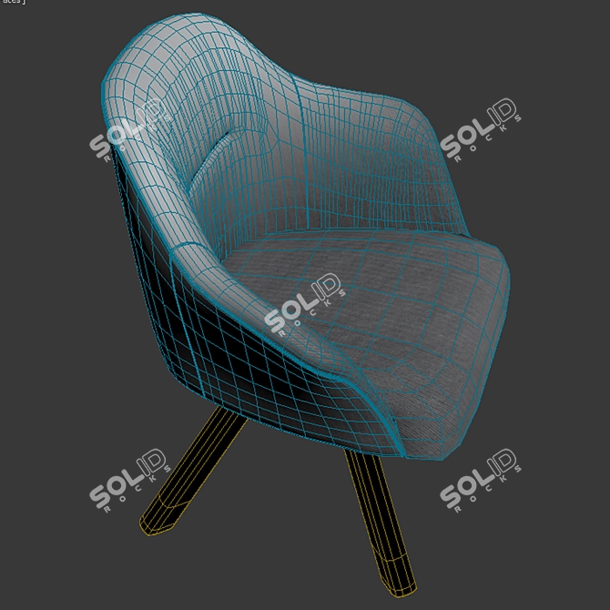 Remus S Dining Chair: Sleek, Comfortable, and Stylish 3D model image 2