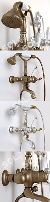 Migliore Oxford Shower Mixer 3D model image 2