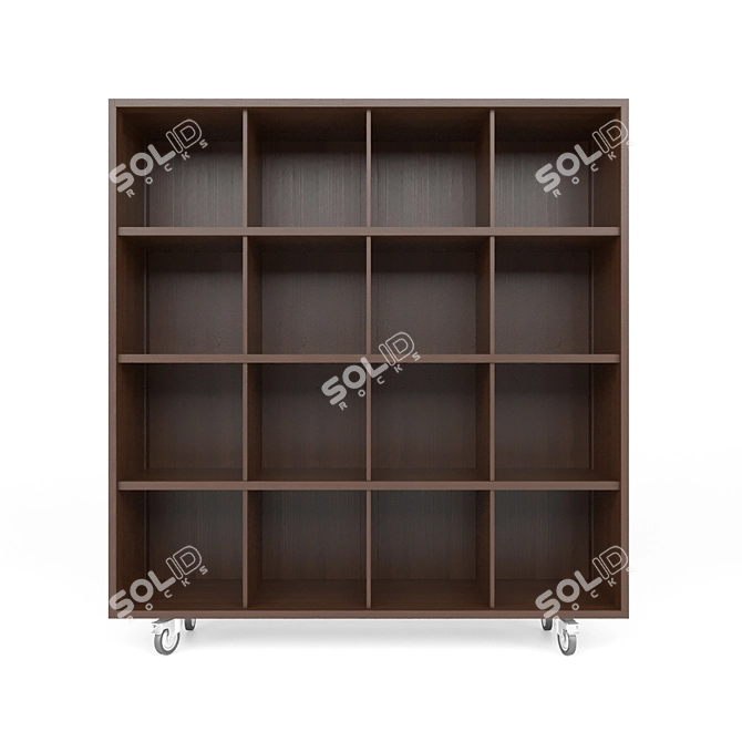 Shigeto Box: Elegant Oak Cupboard 3D model image 1