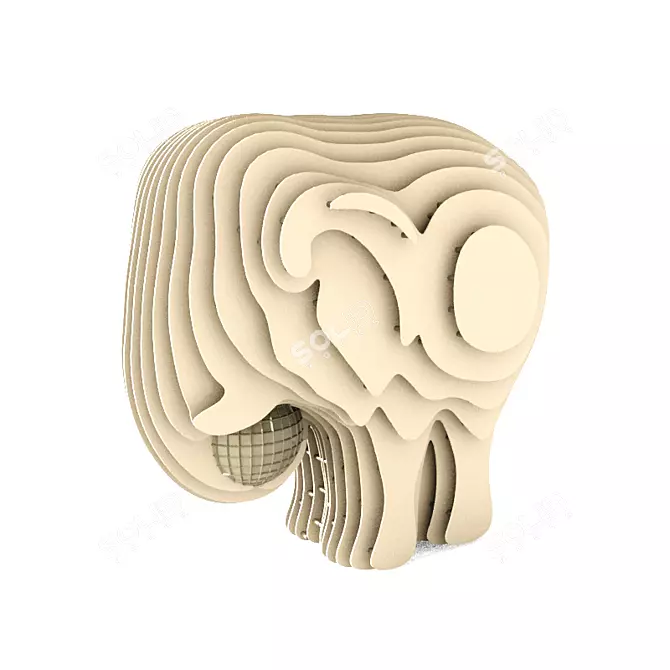 Elephant Dreams: Mini Sculpture 3D model image 1