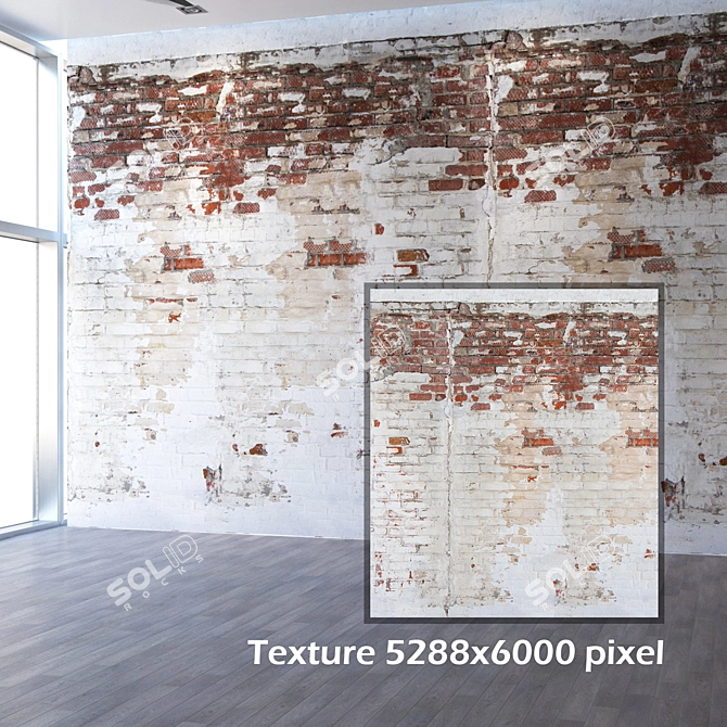 Seamless Brick Texture in 4K 3D model image 2