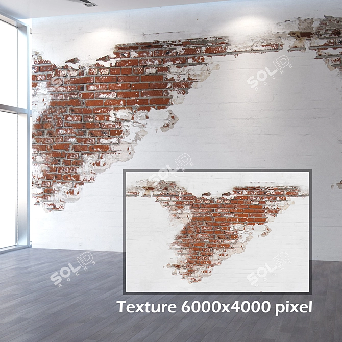 Seamless 4K Brick Texture 3D model image 2