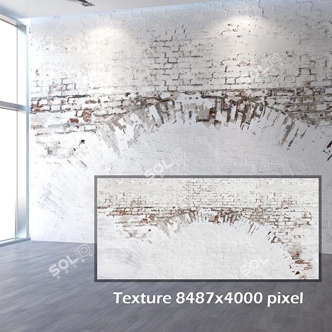 Seamless Brick Texture 4K 3D model image 2