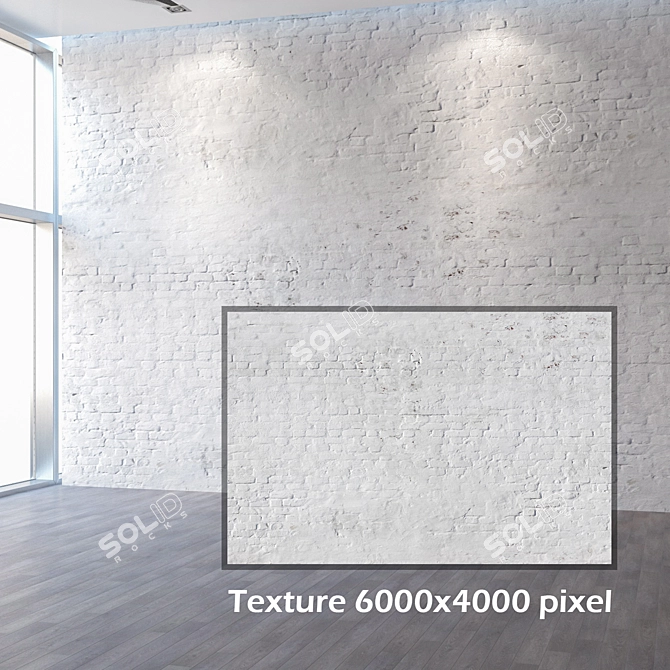 Seamless 4K Brick Texture 3D model image 2