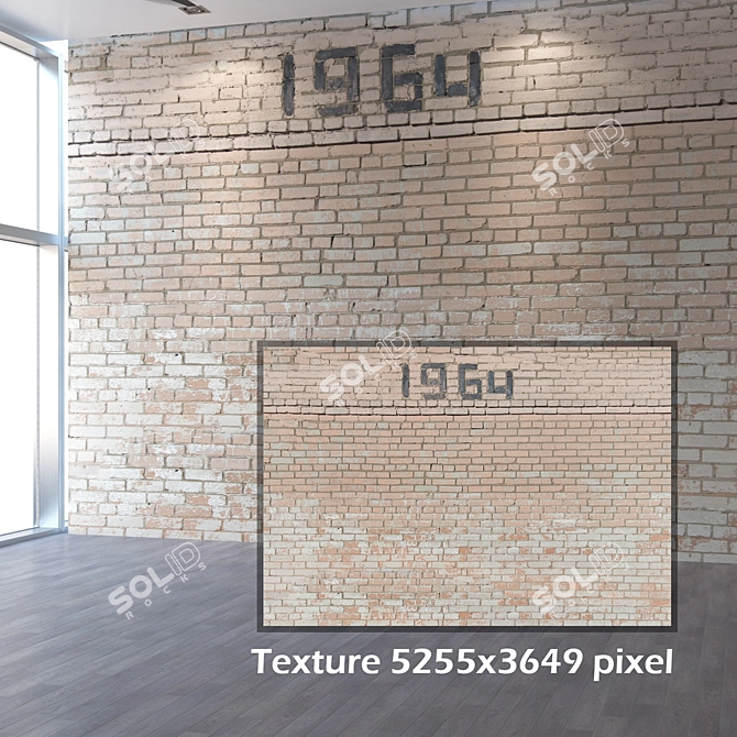 Seamless Bricklaying Texture 3D model image 2