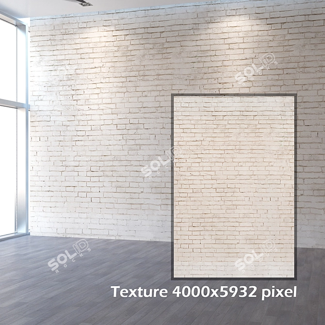 Seamless 4K Bricklaying Texture 3D model image 2