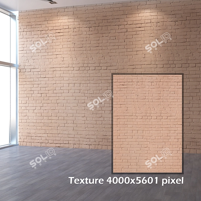 Title: Seamless Bricklaying Texture in 4K 3D model image 2