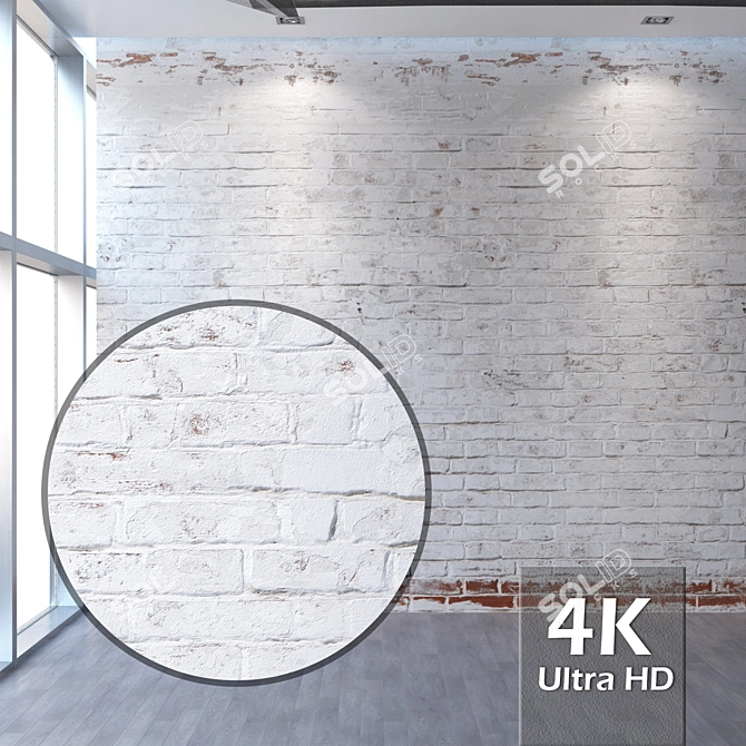 Title: Seamless Brickwork Texture - 4K 3D model image 1