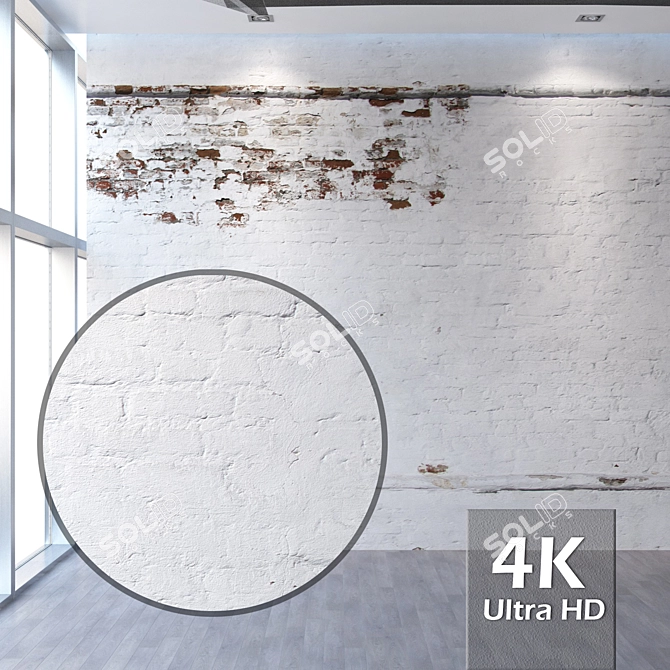 Title: Seamless 4K Brick Texture 3D model image 1