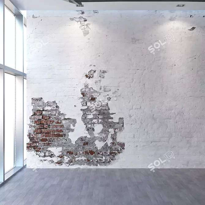 Brickwork Seamless Texture in 4K 3D model image 1