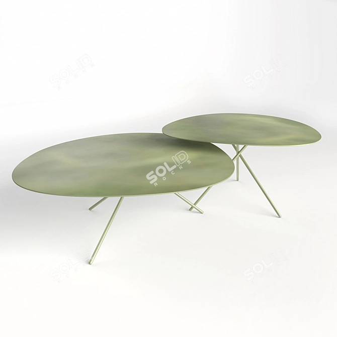 Paola Lenti Lever Coffee Table 3D model image 1