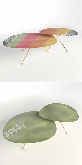 Paola Lenti Lever Coffee Table 3D model image 2