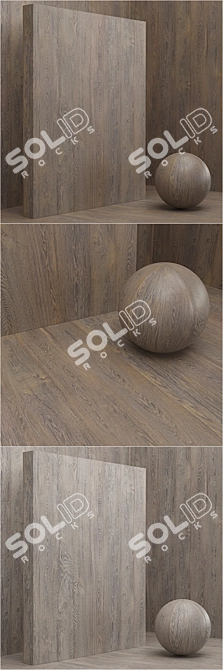 Seamless Wood/Veneer Material Set 3D model image 2