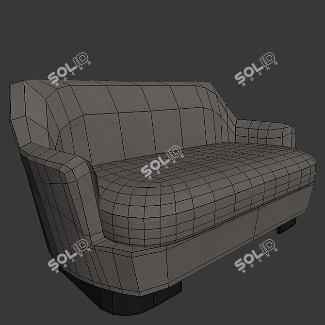 Modern Retro Minotti Sofa 3D model image 2