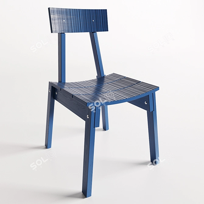 Modern Industrial Style Ikea Chair 3D model image 1