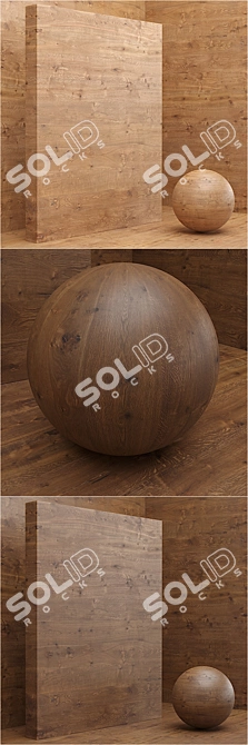 Seamless Wood/Veneer Material Set 3D model image 3