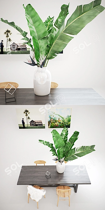 Elegant Diningroom Set: 2011 Design 3D model image 2