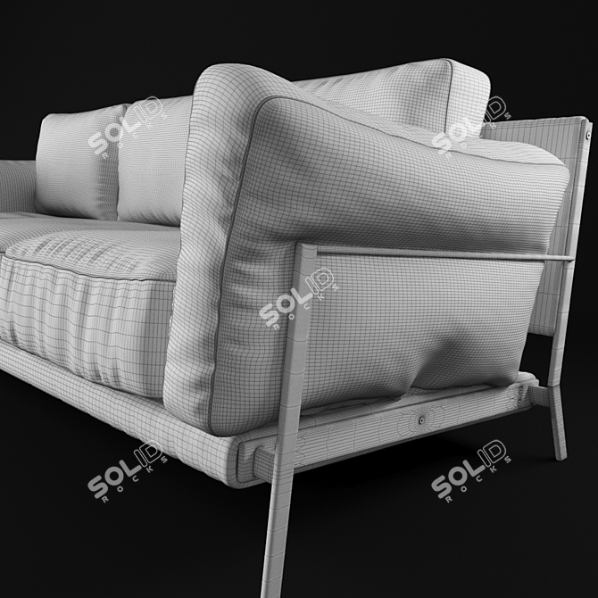 Loft Design Sofa 3982: Modern and Comfortable Seating Solution 3D model image 2