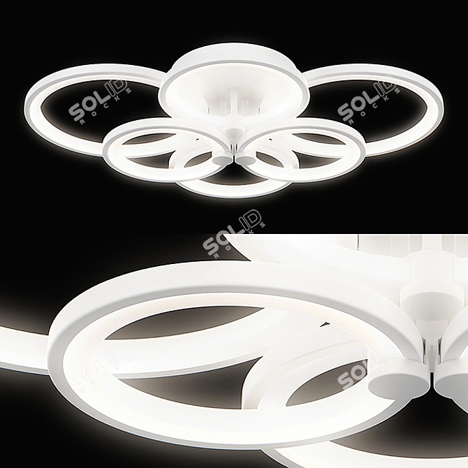 Breve Lightstar LED Ceiling Light 3D model image 1