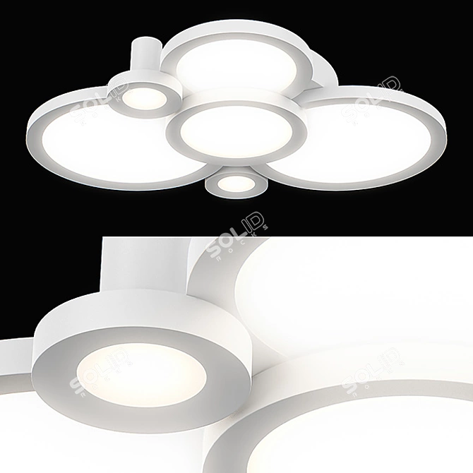 Breve Lightstar LED Ceiling Chandelier 3D model image 1