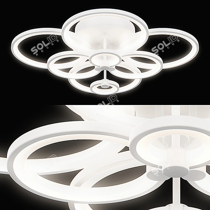 Breve Lightstar LED Ceiling Light 3D model image 1