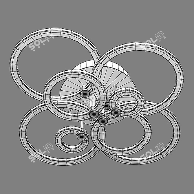 Breve Lightstar LED Ceiling Light 3D model image 3