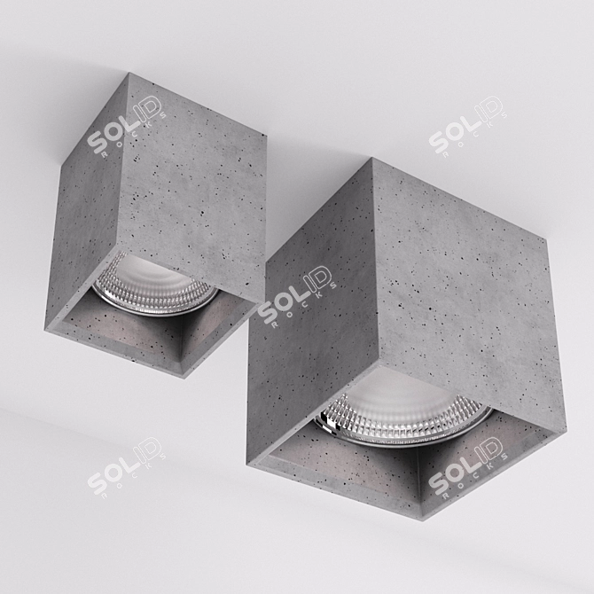 Nowodvorski BOLD Concrete Pendant 3D model image 1