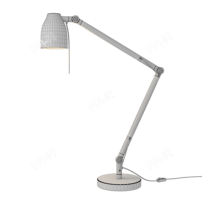 IKEA TRAL Table Lamp: Sleek Design, Warm Lighting 3D model image 3