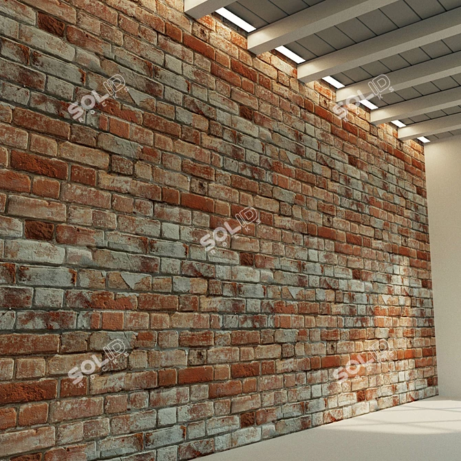 Historical Brick Wall Texture 3D model image 3