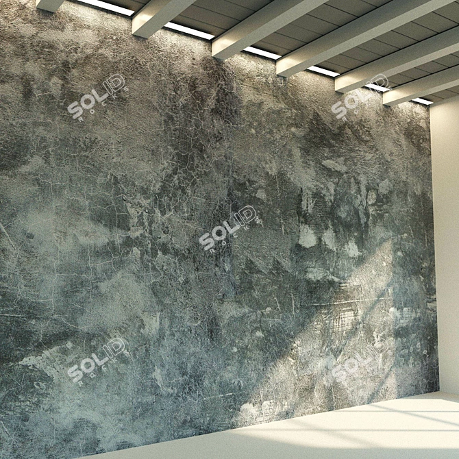 Aged Concrete Wall Texture 3D model image 3