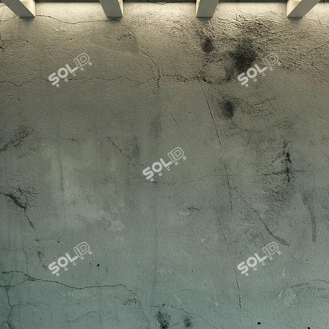 Old Concrete Wall Texture 3D model image 2