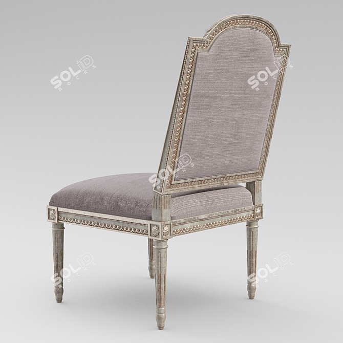 Elegant Colette Dining Chair 3D model image 2