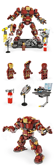 Marvel LEGO Hulkbuster Super Set 3D model image 2