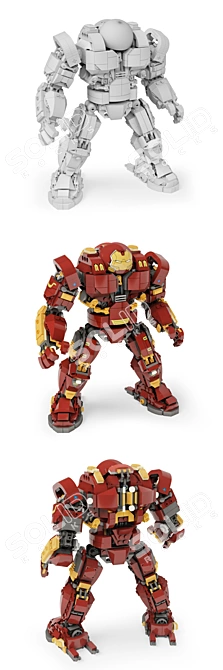 Marvel LEGO Hulkbuster Super Set 3D model image 3