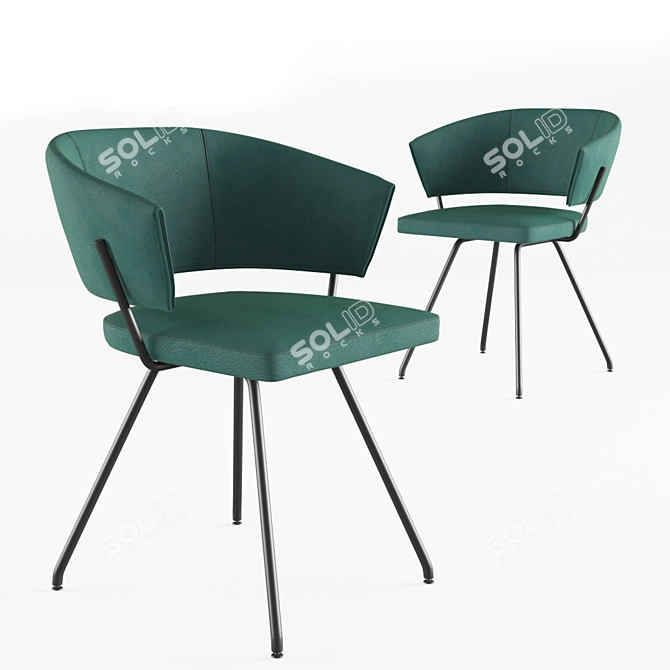 Elegant Bahia Chair: Modern Comfort 3D model image 1