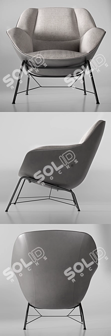 Elegant Jori Prelude Armchair 3D model image 3