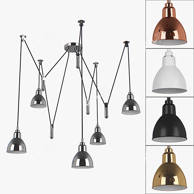 Acrobata Lightstar Pendant Chandelier 3D model image 1