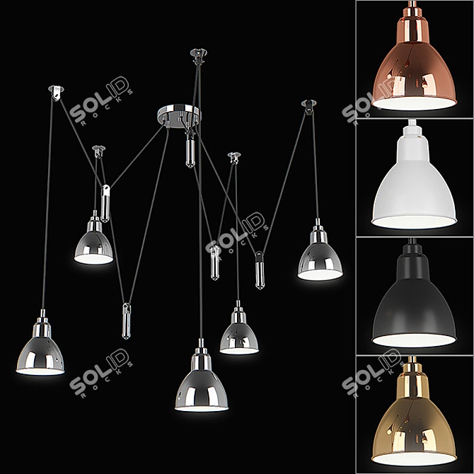 Acrobata Lightstar Pendant Chandelier 3D model image 2
