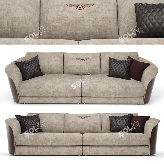 Luxury Kingswood Sofa 3D model image 1