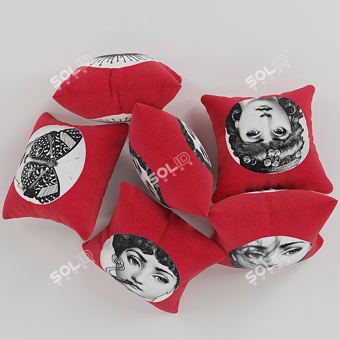 Lina Cavalieri Decorative Pillow 3D model image 3