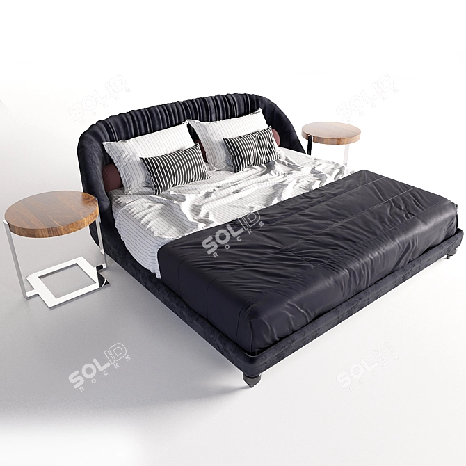 SHELL Bed - Unparalleled Comfort 3D model image 1