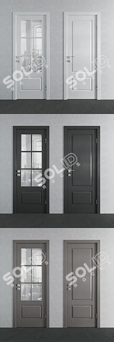 Xn Series Profildoors: 4 Interior Doors Set 3D model image 2