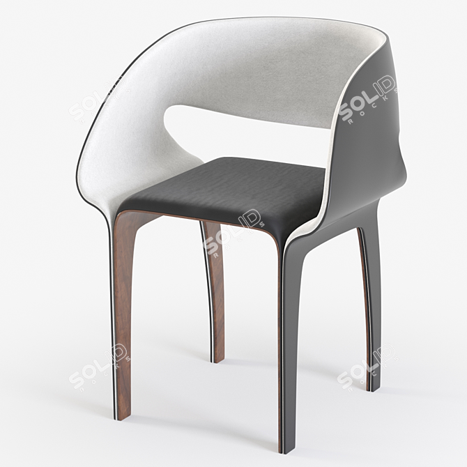 Corona Unwrapped Chair 3D model image 1