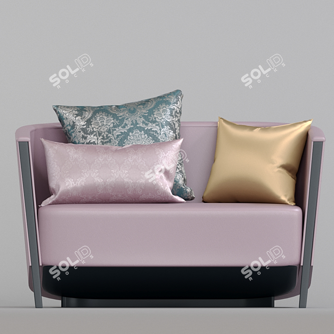 Luxury Italian-Designed Moroso Novecento Sofa 3D model image 3