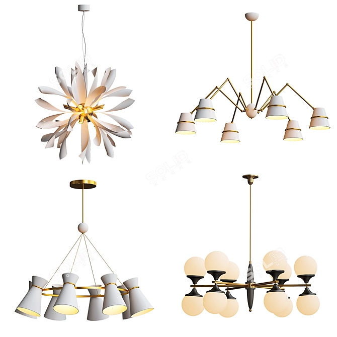 Elegant Aerin Clarkson Pendant - Small 3D model image 1