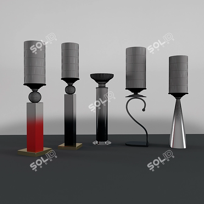 105K Polygon Accessories Set 3D model image 2