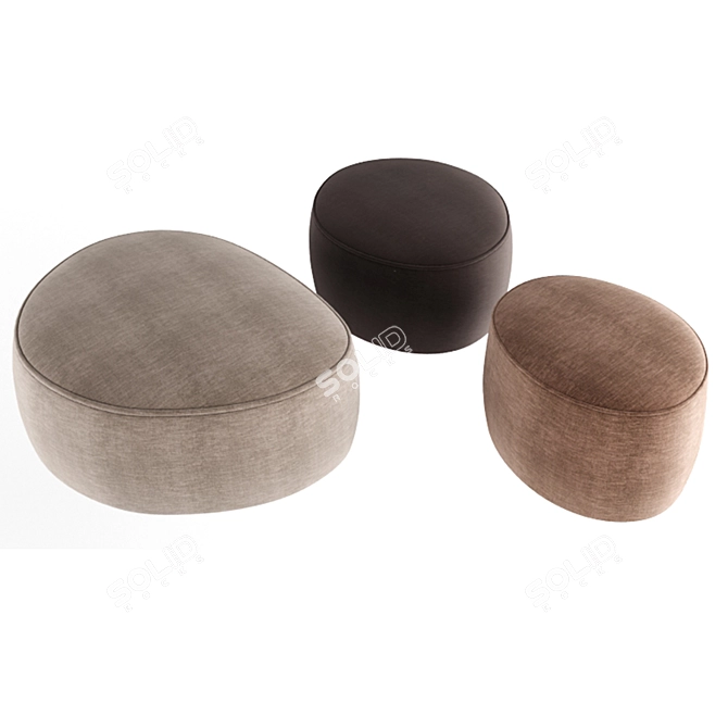 Rockin' Poufs - Homely Comfort for Your Space 3D model image 2