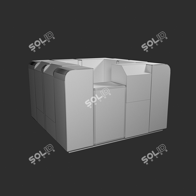 Compact Shopping Islet 3D model image 3