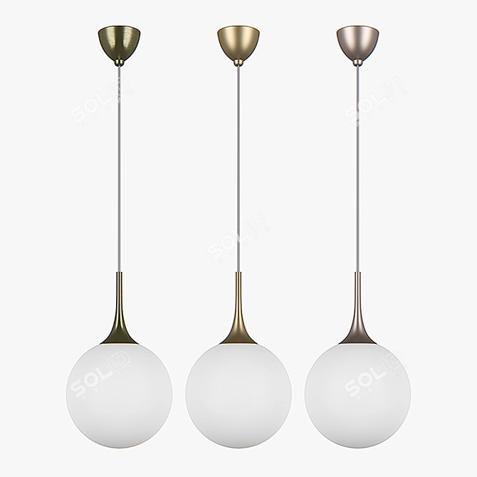 81303x Globo Lightstar Pendant - Bronze/Gold/Champagne 3D model image 1